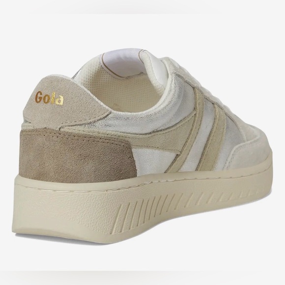 NEW Gola Superslam Blaze Silver/Wheat/Feather Gray Cream Sneakers - Picture 5 of 6